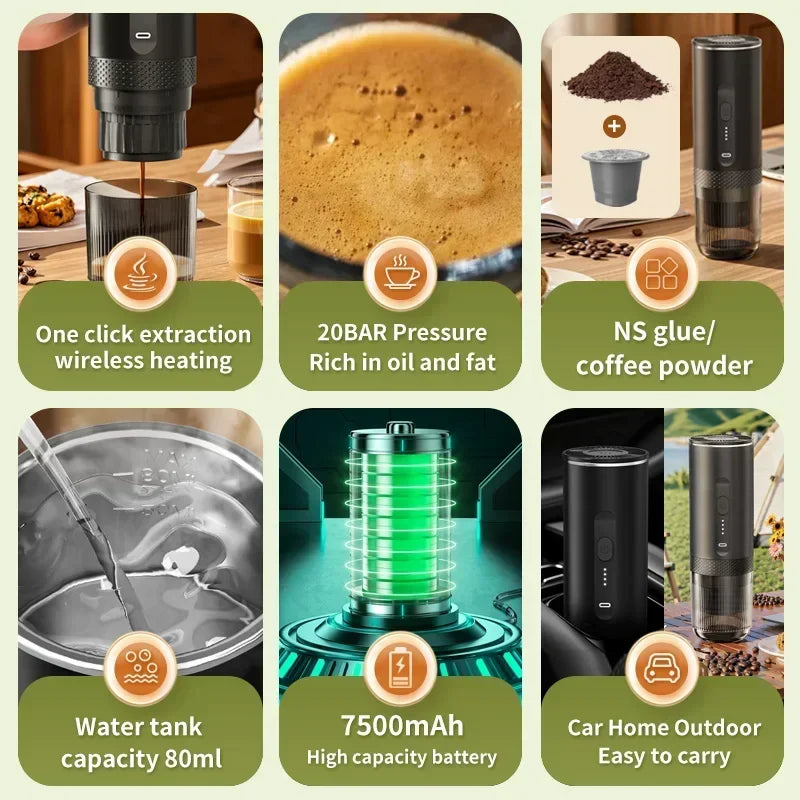 Smart Portable Espresso Maker | Heat & Brew Anywhere Smart Portable Espresso Maker | Heat & Brew Anywhere